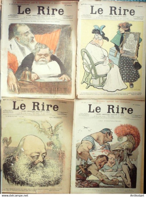 Le Rire 1899 lot 4 revues Fau Depaquit Leandre Metivet Tiret-Bognet Huard