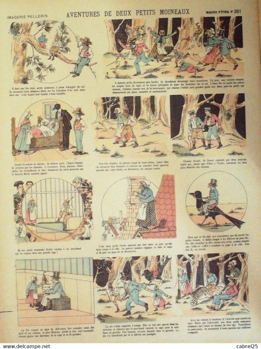 Aventures  de Deux Petits Moineaux (Pellerin d'epinal)