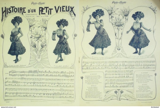 Paris qui chante 1903 n° 32 Derminy Blés Lucien Boyer Irma de l'Hespel Bluette