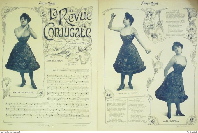 Paris qui chante 1903 #32 Derminy Blés Lucien Boyer Irma de l'Hespel Bluette