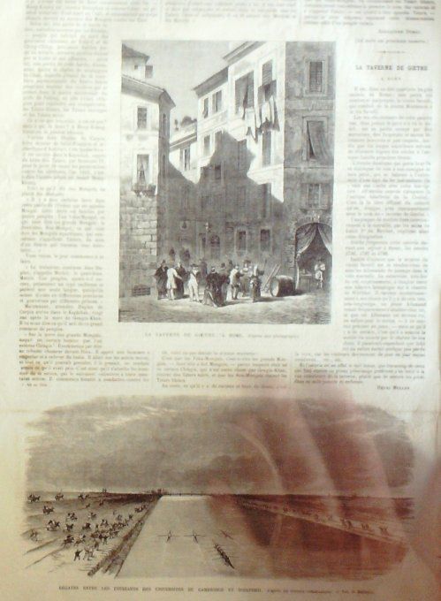 L'Univers illustré 1867 # 636 Rome Taverne Goethe Luxembourg Moscou Oxford Cambridge