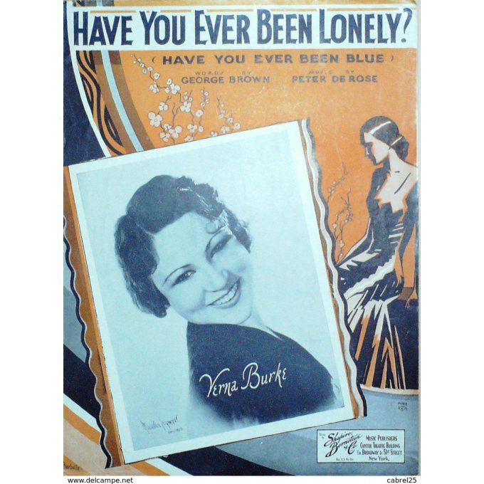 VERNA BURKE-HAVE YOU EVER BEEN LONELY-1933