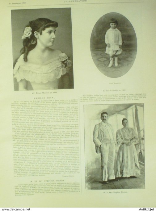 L'illustration 1900 n°3001 Chine Tien-Tsin Vietnam Hanoï Pnom-Penh ïles éoliennes Vulcano Lipari Str