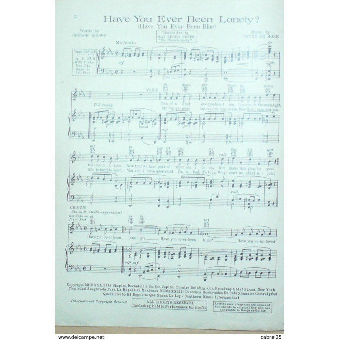 Verna Burke Have You Ever Been Lonely 1933
