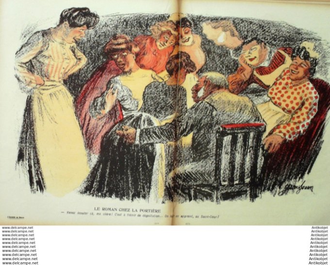 L'Assiette au beurre 1905 # 200 Le concierge Grandjouan