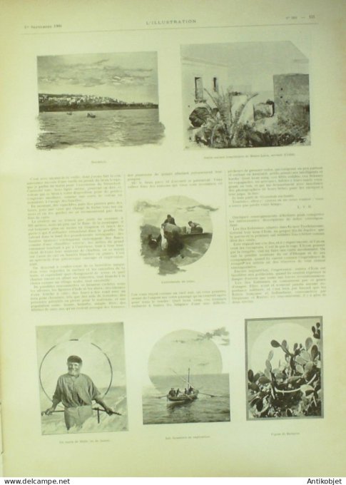 L'illustration 1900 n°3001 Chine Tien-Tsin Vietnam Hanoï Pnom-Penh ïles éoliennes Vulcano Lipari Str