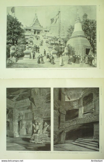 L'illustration 1900 n°3001 Chine Tien-Tsin Vietnam Hanoï Pnom-Penh ïles éoliennes Vulcano Lipari Str