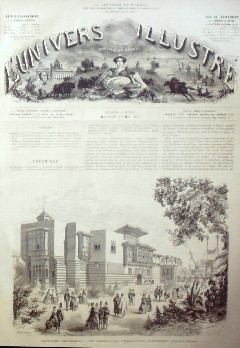 L'Univers illustré 1867 # 637 Allemagne Lubeck Holstein Grèce Crête la Canée  