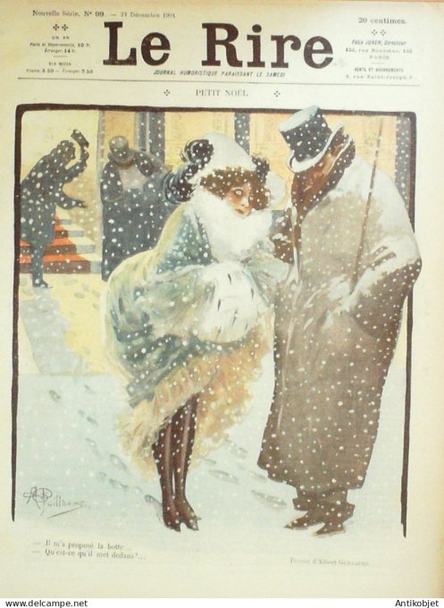 Le Rire 1904-12-24 #  99 Journal humoristique Ed.Originale femme de Reveillon