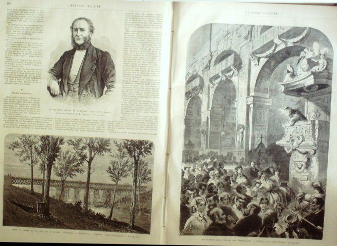 L'Univers illustré 1867 # 638 Vapeur Omnibus Australie Queensland Autriche Vienne 
