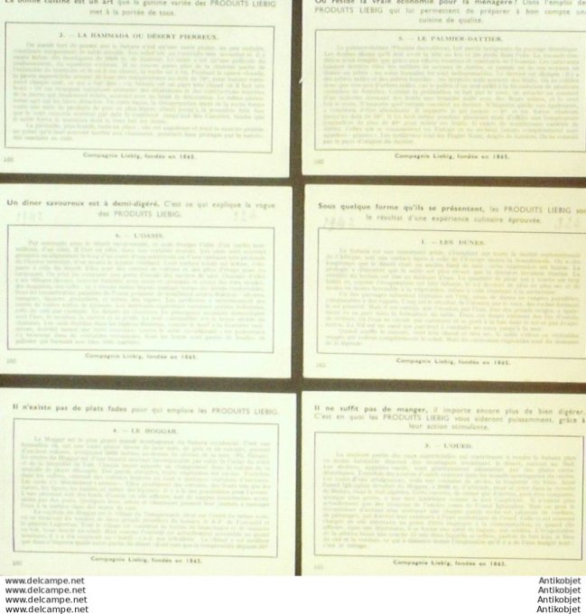 Chromo Liebig Sang 1453 Le Sahara ou grand desert (1943)