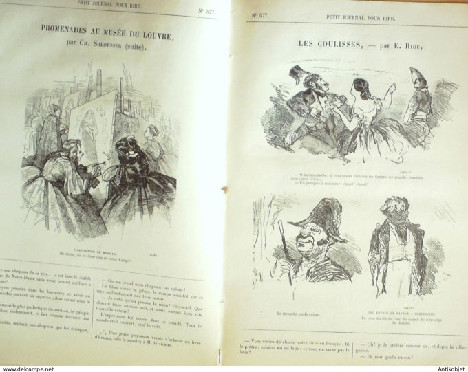 Petit journal pour Rire 1866 # 577 Les Cuisiniers Damourette