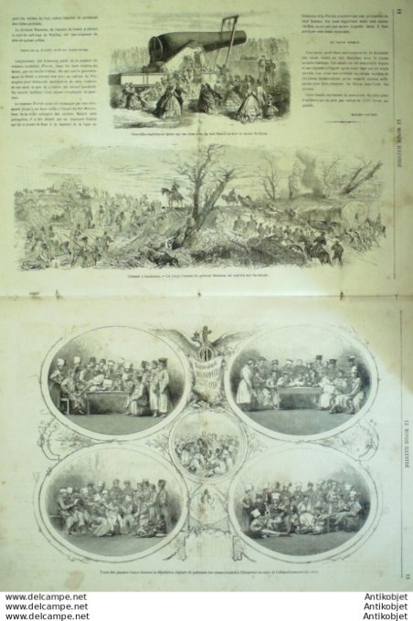 Le Monde illustré 1865 n°404 Siam Juthia Eléphants Niger Martigues