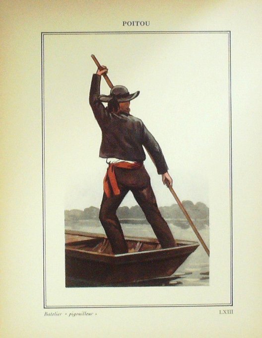 Nouvelle-Aquitaine Poitou Batelier Pigouilleur 1920