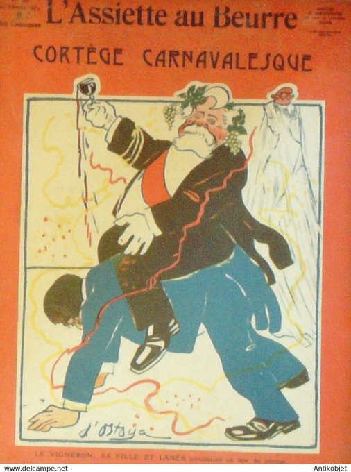 L'Assiette au beurre 1908 # 412 Cortège Carnavalesque Ostoya
