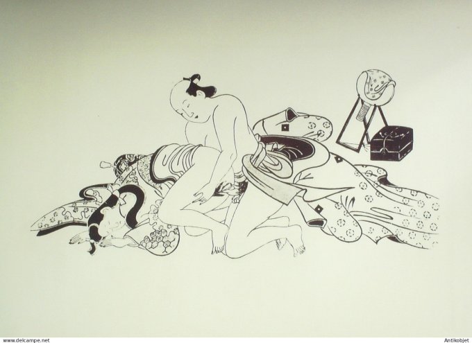 Estampe Japonaise scène érotique (Furuyama Morosbige)