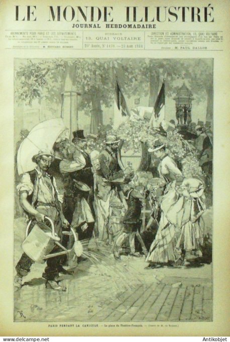 Le Monde illustré 1884 n°1430 Soudan Kassala Porte de Saptarab Tonkin Son-Tay