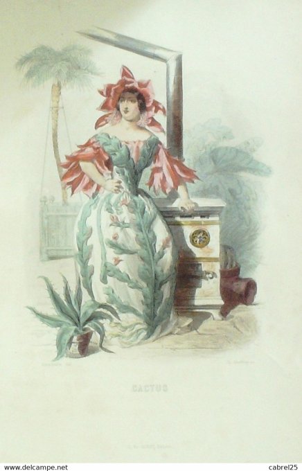 Grandville "Les Fleurs Animées" Myrte B 1847