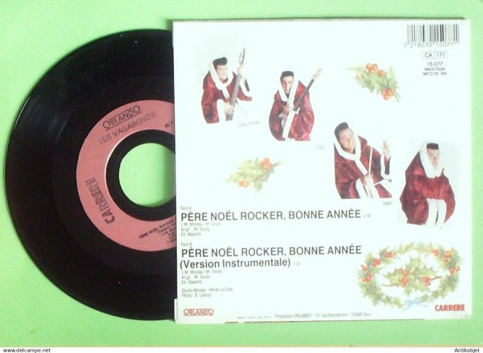 Les Vagabonds 45T SP Père Noêl rocker 1990