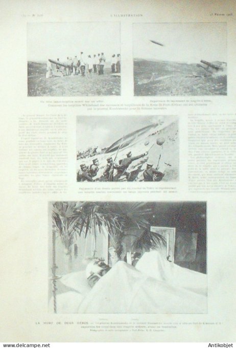 L'illustration 1905 n°3235S Général Stoessel front Australien Japon Port-Arthur