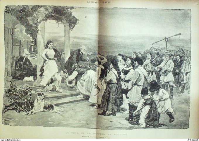 Le Monde illustré 1884 n°1430 Soudan Kassala Porte de Saptarab Tonkin Son-Tay