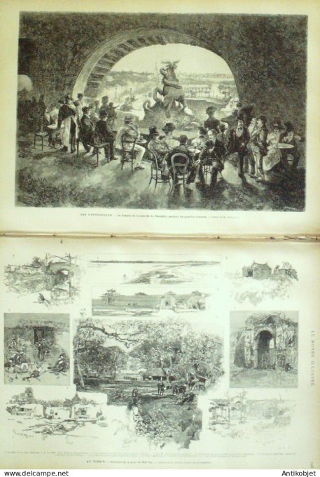 Le Monde illustré 1884 n°1430 Soudan Kassala Porte de Saptarab Tonkin Son-Tay