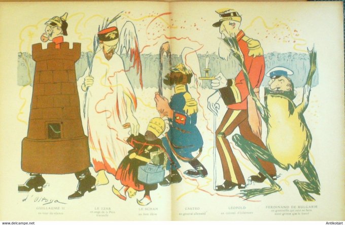 L'Assiette au beurre 1908 # 412 Cortège Carnavalesque Ostoya
