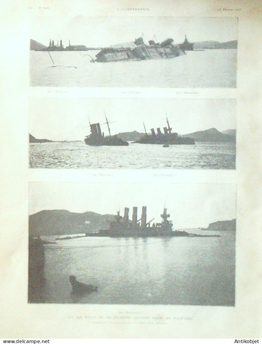 L'illustration 1905 n°3235S Général Stoessel front Australien Japon Port-Arthur