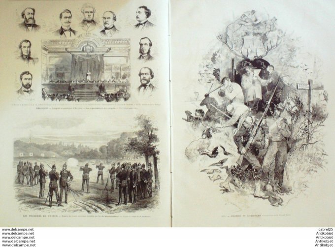 Le Monde illustré 1871 n°752 St Denis (93) Belgique Anvers Versailles (78) Paul De Cock Espagne Madr