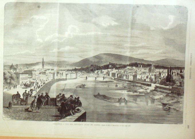 L'Univers illustré 1867 # 641 Lubeck Puppenbrucke Italie FlorenceIran Shah Perse Nasser-ed-Din  