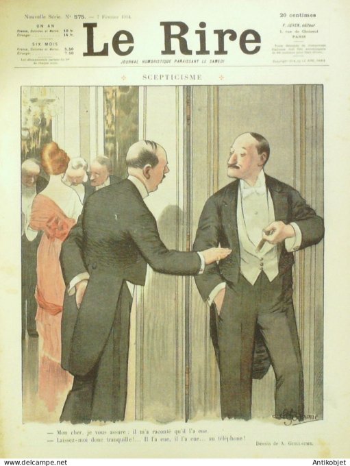 Le Rire 1914-01-31 # 575 Journal humoristique Ed.Originale Vertus & vices