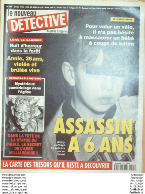 Détective 1996 # 714 Lons Rennes Miami Liege Le Havre Bobigny Aigues-Mortes
