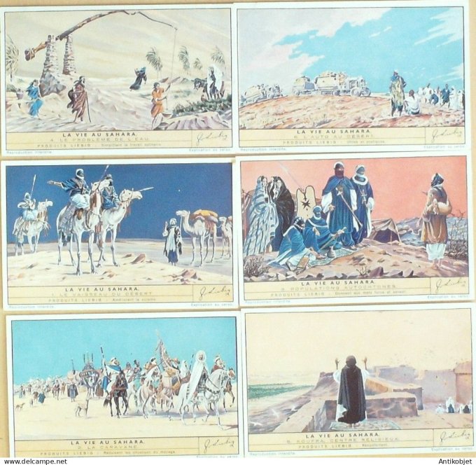 Chromo Liebig Sang 1454 Sahara scenes de vies (1943)