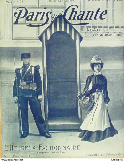 Paris qui chante 1903 n° 35 Polin Rictus Charton Honoré Falton Bordes