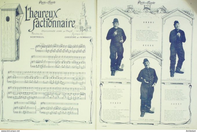 Paris qui chante 1903 n° 35 Polin Rictus Charton Honoré Falton Bordes
