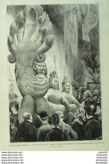 Le Monde illustré 1878 n°1127 Orelans (45) Mgr Dupanloup Versailles (78) Géants Cambodgiens