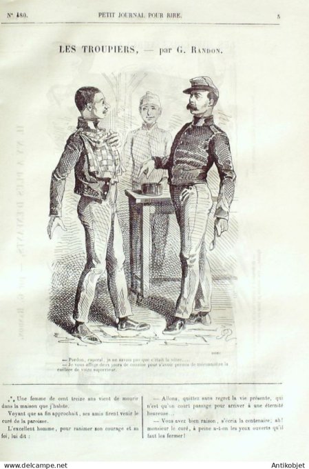 Petit journal pour Rire 1864 # 480 Les Musiciens ambulants Stop