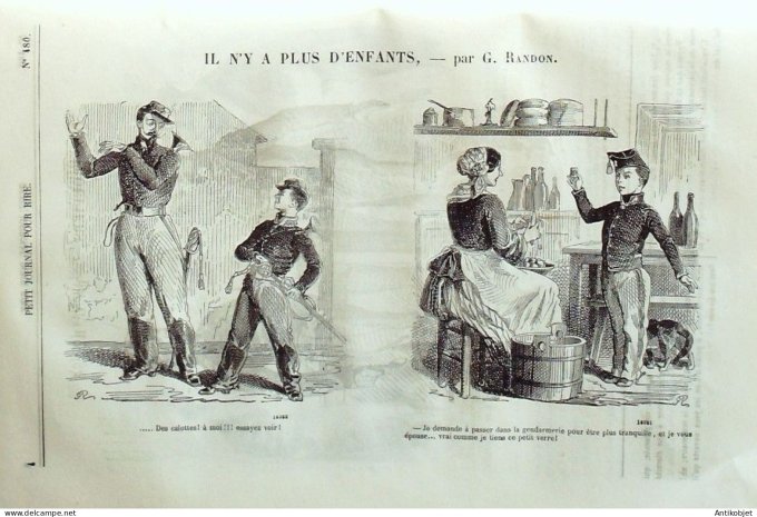 Petit journal pour Rire 1864 # 480 Les Musiciens ambulants Stop