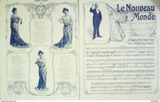 Paris qui chante 1903 #35 Polin Rictus Charton Honoré Falton Bordes