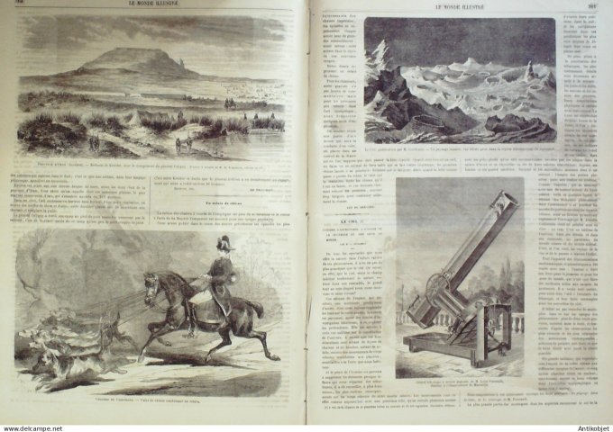 Le Monde illustré 1864 n°400 Chandernagor Inde Busseau-Ahun (23)  Oran Algérie