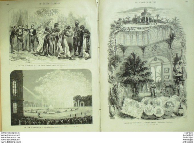 Le Monde illustré 1878 n°1127 Orelans (45) Mgr Dupanloup Versailles (78) Géants Cambodgiens