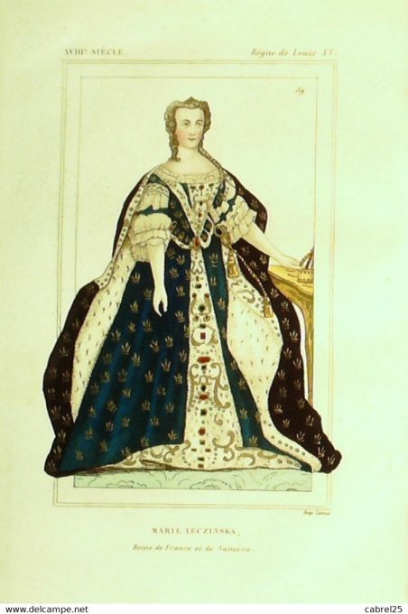 Leczinska Marie Reine De France Et Navarre 18ème 1852