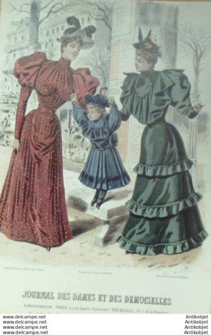 Journal des Dames Demoiselles 1891 # 2845 (Maison Rhinn)