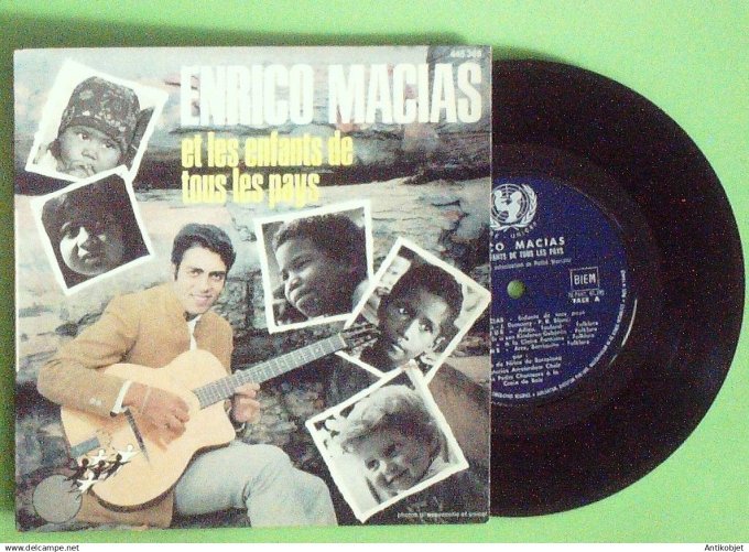 Macias Enrico 45T EP Récital Unicef (languette) 1968