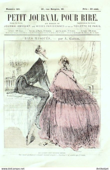 Petit journal pour Rire 1864 # 465 Voyage a la vapeur Ledrad