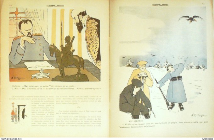 L'Assiette au beurre 1908 # 415 Les dessous de la Police Russe Bakai Ostoya