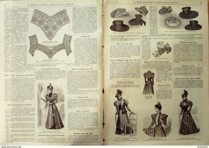 La Mode illustrée journal 1897 n° 11 Costume de ptintemps