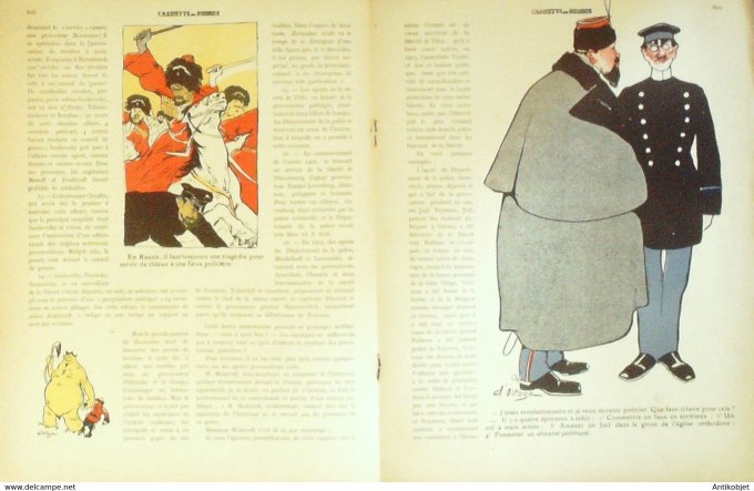 L'Assiette au beurre 1908 # 415 Les dessous de la Police Russe Bakai Ostoya