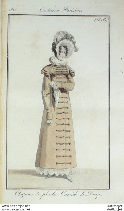 Costume Parisien 1817 # 1696 Carrick de drap