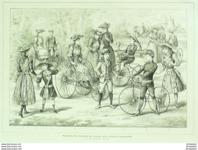 Gravure de mode actuelle 1873 n°125